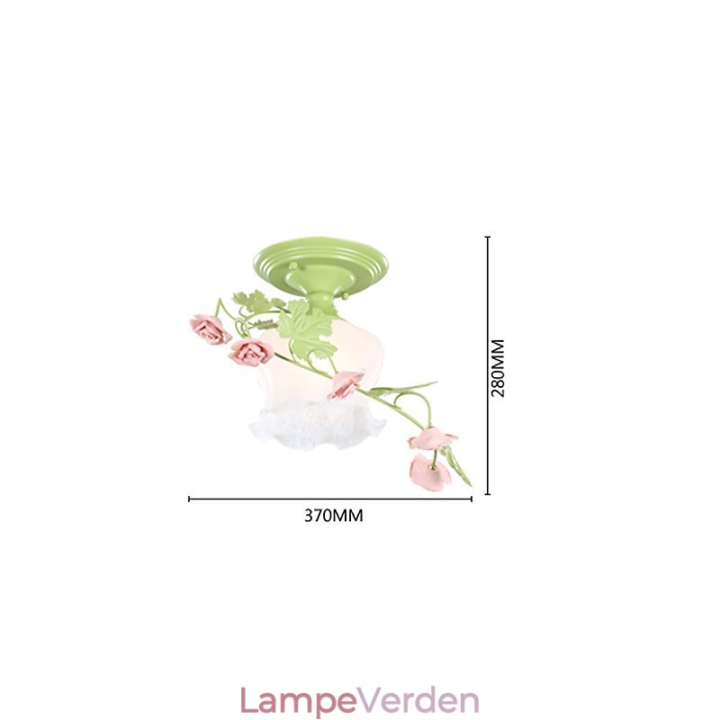 Valentinsdag Rosenhavens blomster og planter absorberer kuppellys