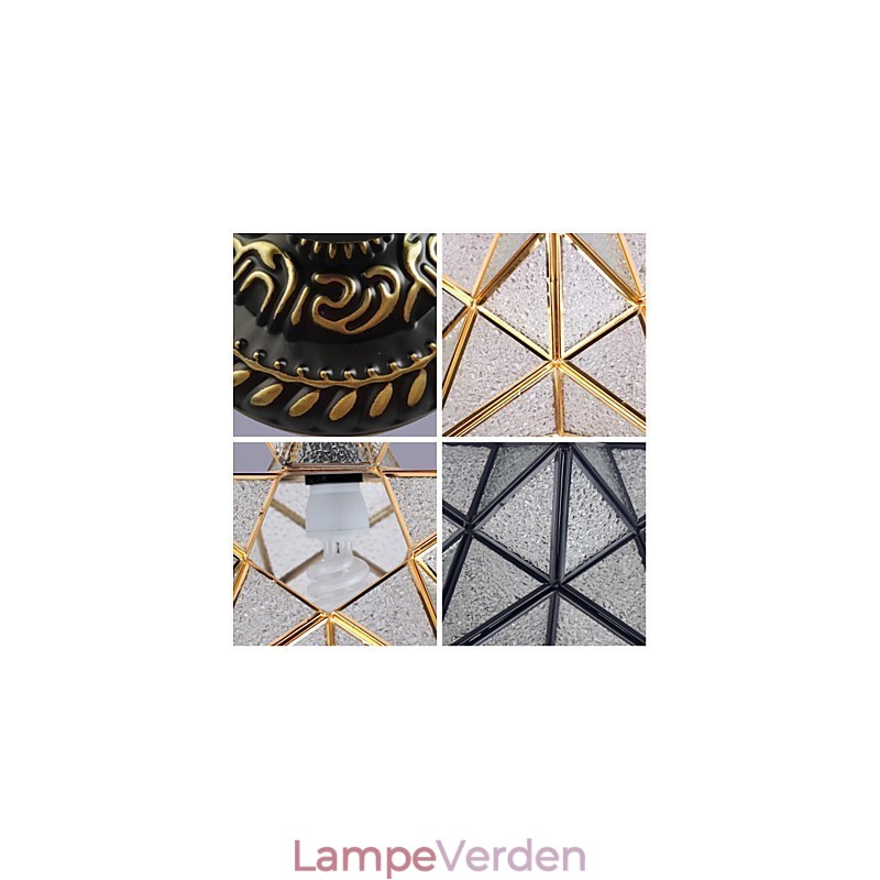 European Rural Creative Arts Farvet glasstjerner til at absorbere kuppellampelys