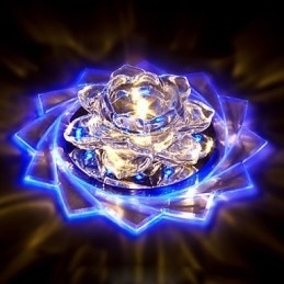 20*8.5CM Mini Krystal Loftslampe Spotlight 3W Creative Lampe Rør Lys Farverig Farve Firkantet Kuppel Lys