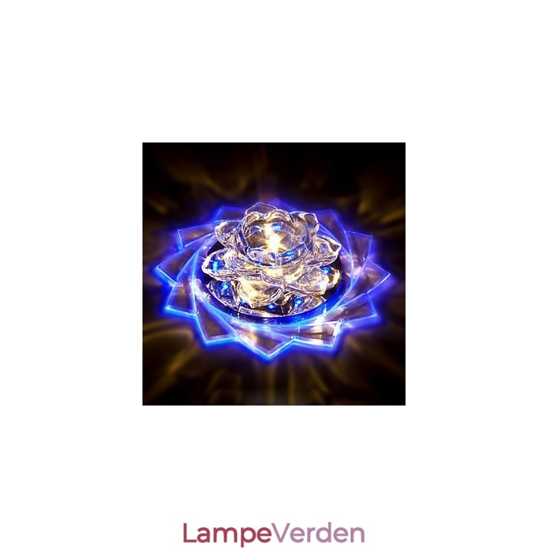 20*8.5CM Mini Krystal Loftslampe Spotlight 3W Creative Lampe Rør Lys Farverig Farve Firkantet Kuppel Lys