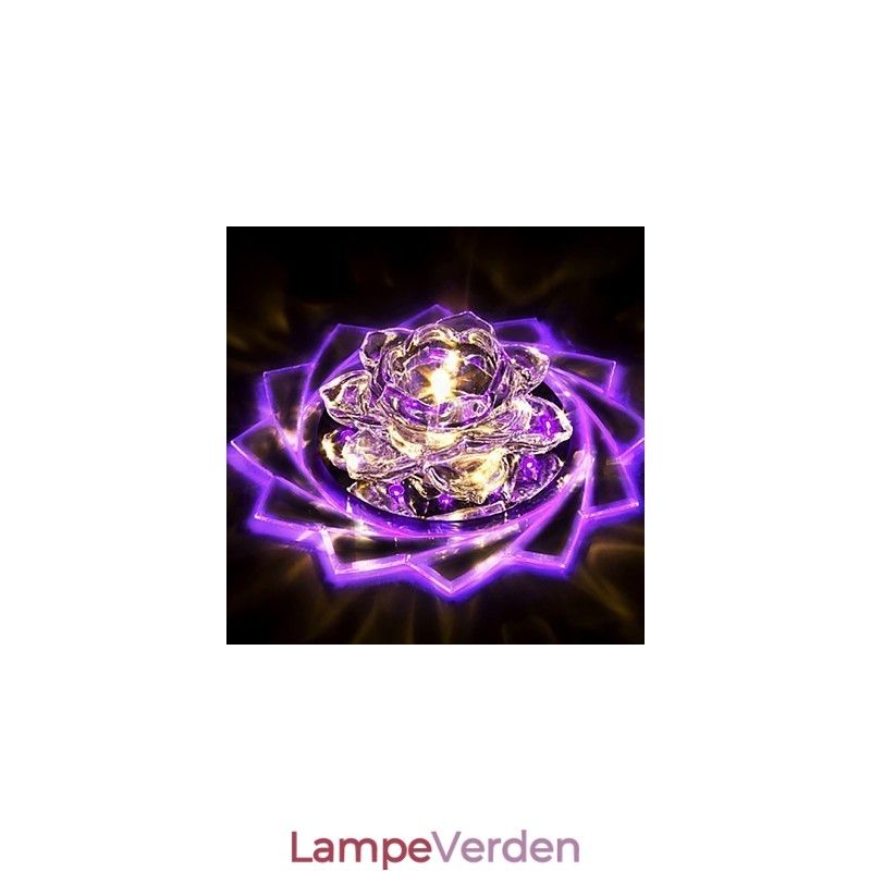 20*8.5CM Mini Krystal Loftslampe Spotlight 3W Creative Lampe Rør Lys Farverig Farve Firkantet Kuppel Lys