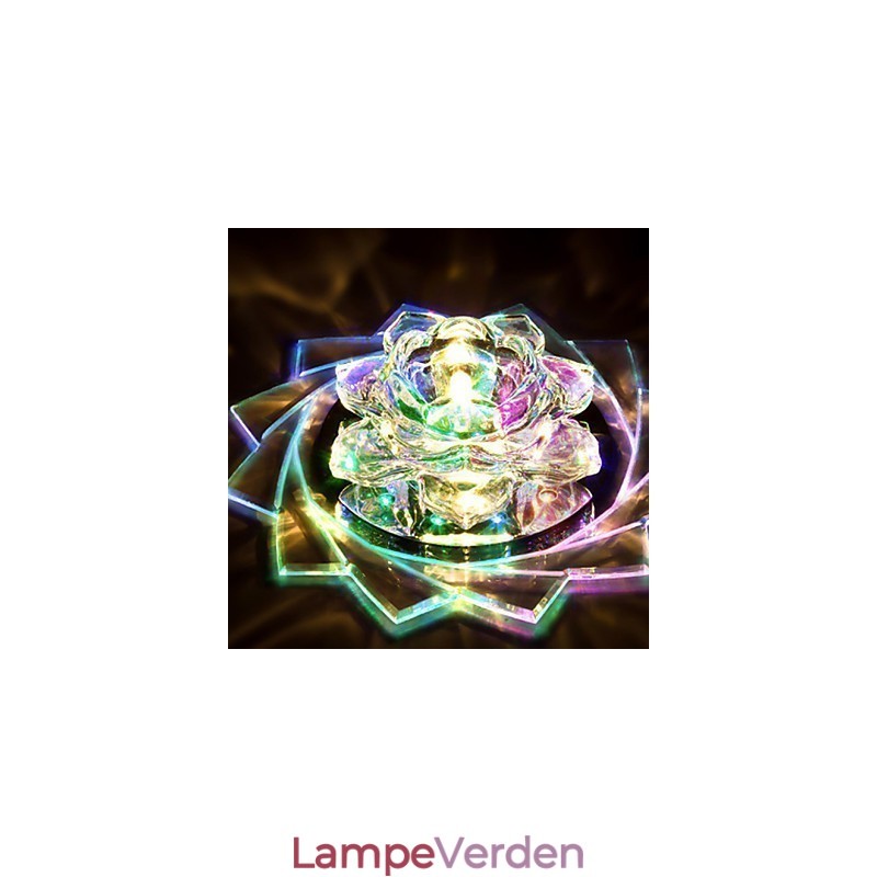 20*8.5CM Mini Krystal Loftslampe Spotlight 3W Creative Lampe Rør Lys Farverig Farve Firkantet Kuppel Lys