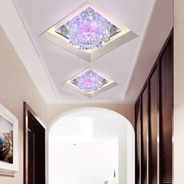 Firkantet koppelampe Lys Krystal Light Creatives Dome Light Tube Lampe Lys