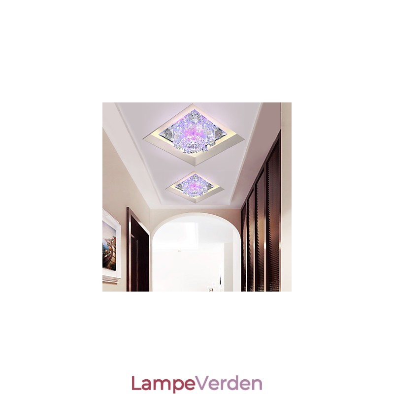 Firkantet koppelampe Lys Krystal Light Creatives Dome Light Tube Lampe Lys