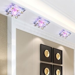 Firkantet koppelampe Lys Krystal Light Creatives Dome Light Tube Lampe Lys