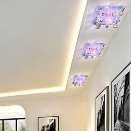 Firkantet koppelampe Lys Krystal Light Creatives Dome Light Tube Lampe Lys
