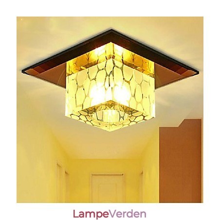 Mini Krystal Loftslampe Spotlight 3W Kreativ Lamperør Lys Farverig Farve Firkantet Kuppel Lys Mini Krystal Loftslampe Spotlight 3W Kreativ Lamperør Lys Farverig Farve Firkantet Kuppel Lys