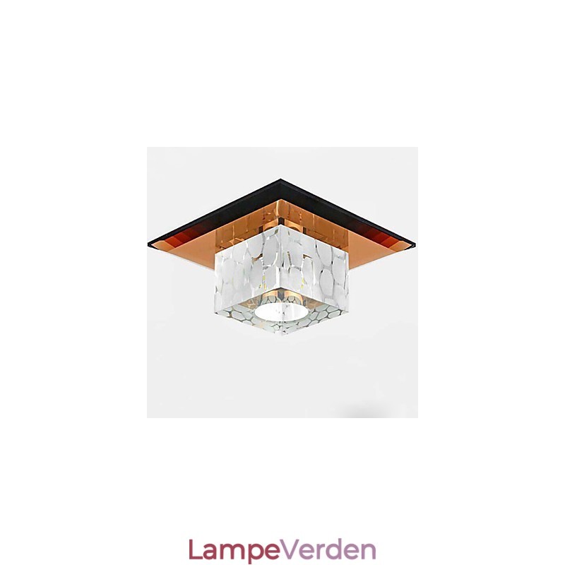 Mini Krystal Loftslampe Spotlight 3W Kreativ Lamperør Lys Farverig Farve Firkantet Kuppel Lys