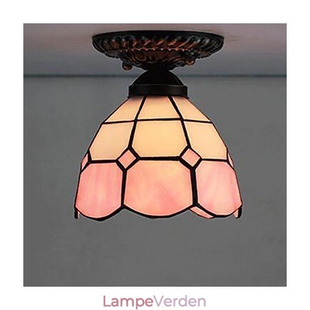 17*European Rural Creative Arts Farvet glas Absorber Dome Lamp Light 17*European Rural Creative Arts Farvet glas Absorber Dome Lamp Light