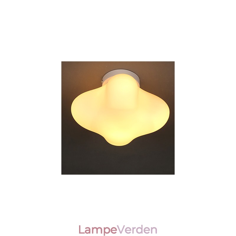 22*22CM moderne og sammentrukket enkelthoved Lucky Grass glaskuppellys