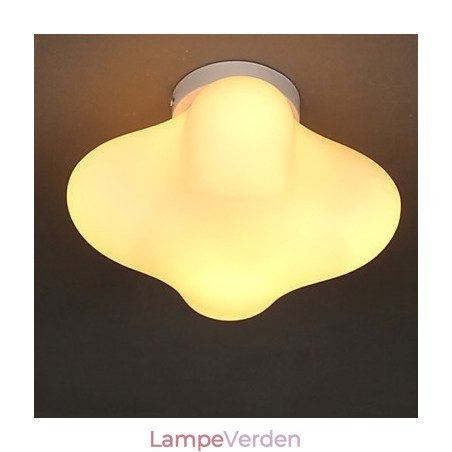 22*22CM moderne og sammentrukket enkelthoved Lucky Grass glaskuppellys