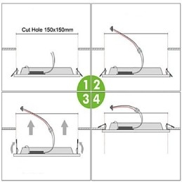 Moderne moderne maleri Metal Flush Mount