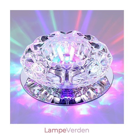Krystal Loftslampe Spotlight SMD 3W Creative Lamp Absorber Kuppellys Krystal Loftslampe Spotlight SMD 3W Creative Lamp Absorber Kuppellys