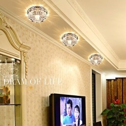 Krystal Loftslampe Spotlight SMD 3W Creative Lamp Absorber Kuppellys