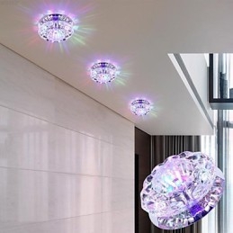Krystal Loftslampe Spotlight SMD 3W Creative Lamp Absorber Kuppellys