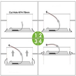 Moderne moderne maleri Metal Flush Mount