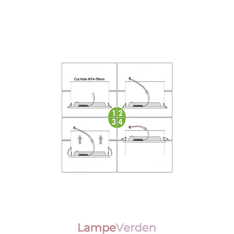 Moderne moderne maleri Metal Flush Mount