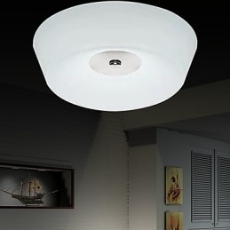 77W moderne moderne Chrome Metal Flush Mount