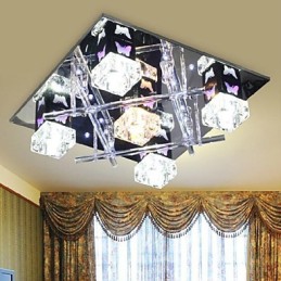 Moderne moderne krystalglas Flush Mount