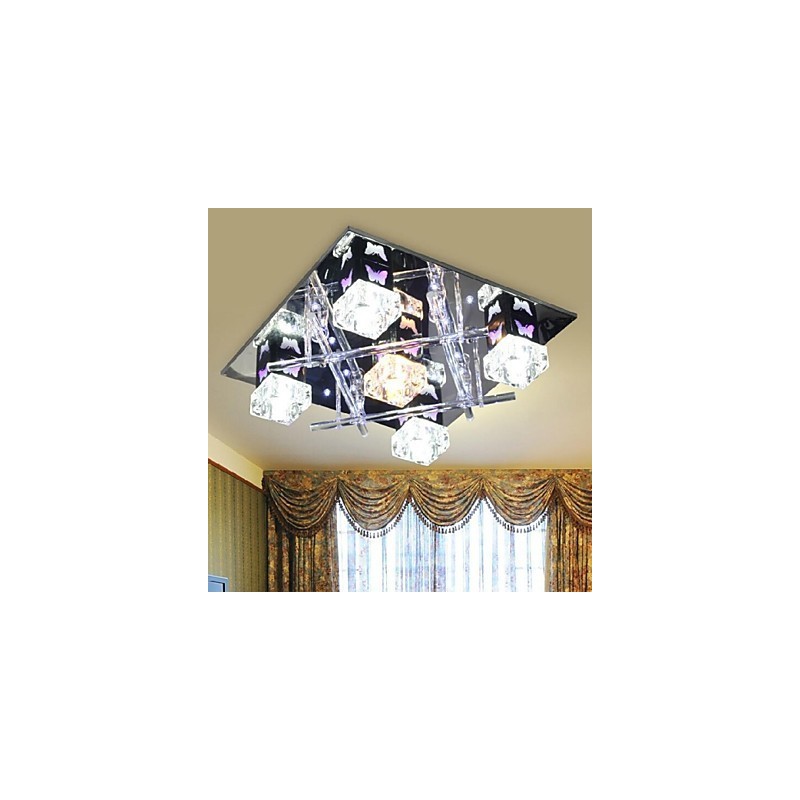 Moderne moderne krystalglas Flush Mount