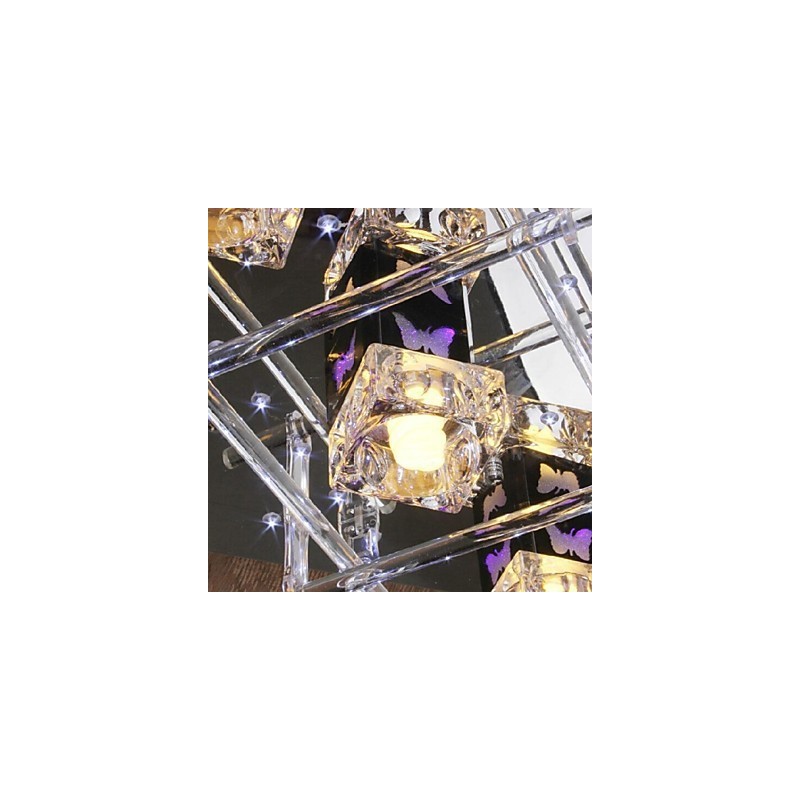 Moderne moderne krystalglas Flush Mount