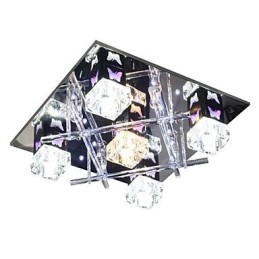 Moderne moderne krystalglas Flush Mount