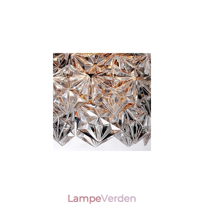 Moderne Moderne Krystal Andre Krystal Lysekrone Pendel Light Flush Mount