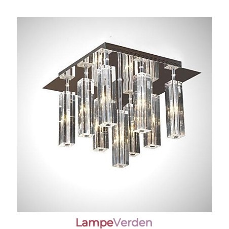 Moderne moderne krystal krom metal flush Mount Moderne moderne krystal krom metal flush Mount