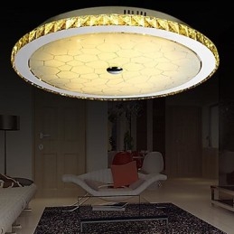 Moderne moderne Crystal Metal Flush Mount