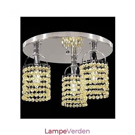Moderne moderne krystal galvaniseret metal lysekrone Flush Mount Moderne moderne krystal galvaniseret metal lysekrone Flush Mount