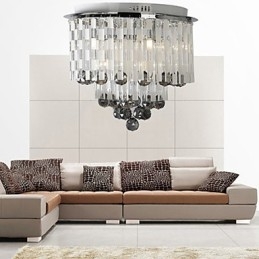 Krystal Semi Flush Mount med 8 lys
