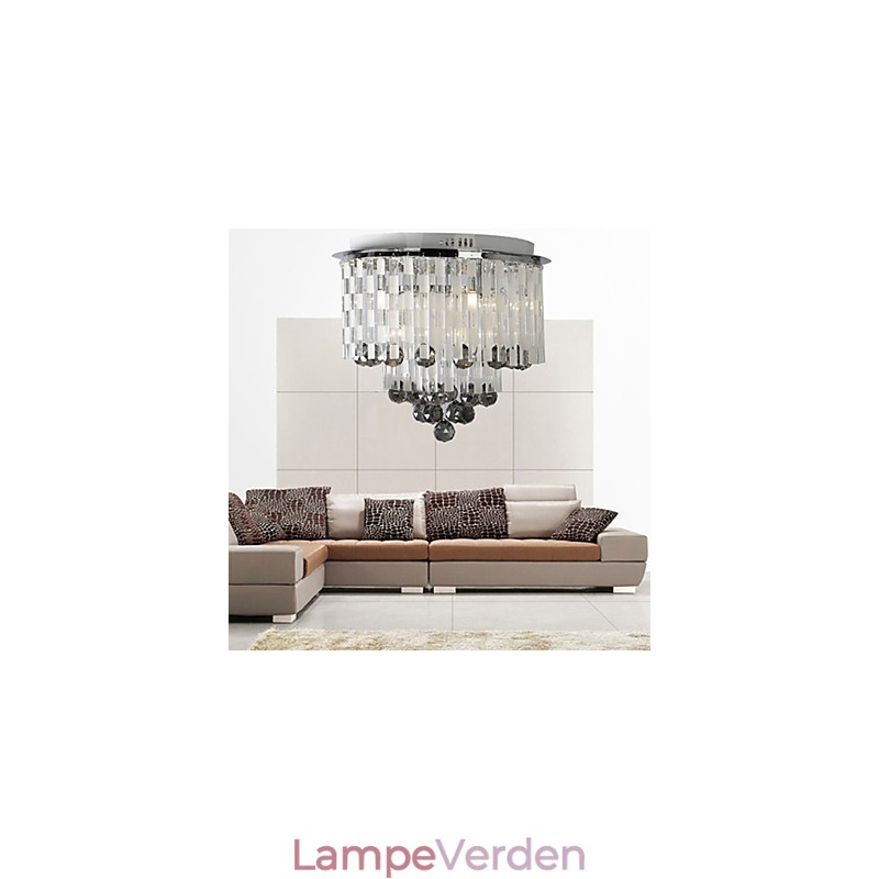 Krystal Semi Flush Mount med 8 lys