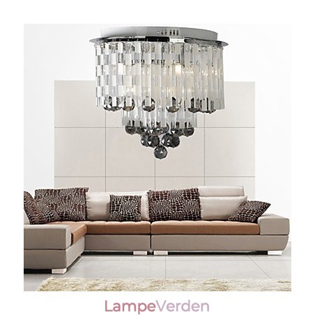 Krystal Semi Flush Mount med 8 lys Krystal Semi Flush Mount med 8 lys