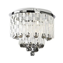 Krystal Semi Flush Mount med 8 lys