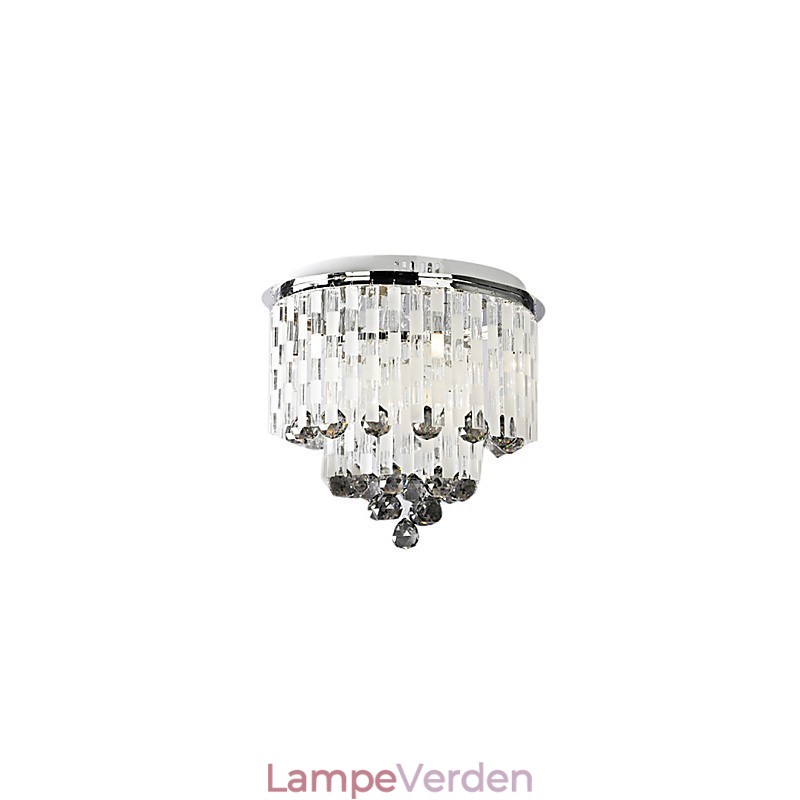 Krystal Semi Flush Mount med 8 lys