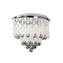 Krystal Semi Flush Mount med 8 lys