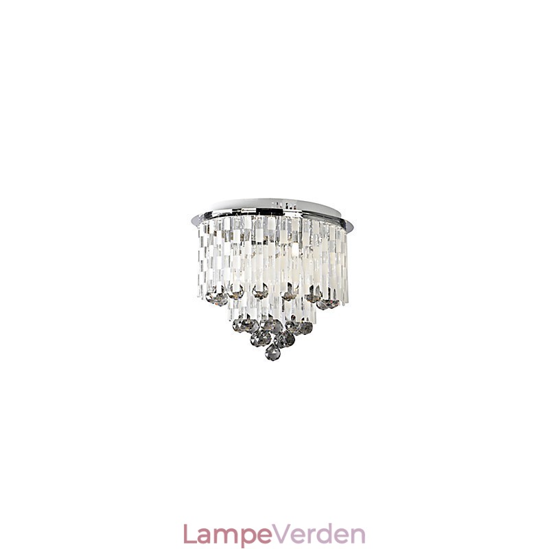 Krystal Semi Flush Mount med 8 lys