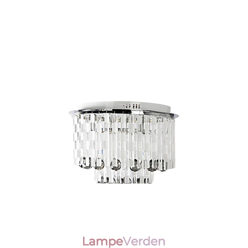 Krystal Semi Flush Mount med 8 lys