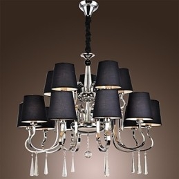 Moderne Moderne Traditionel Klassisk Rustik Lodge Vintage Country Island Chrome Metal lysekrone