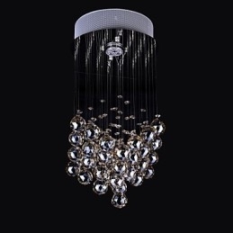 1 Lys Klart lys K9 Krystal Lysekrone Lampe