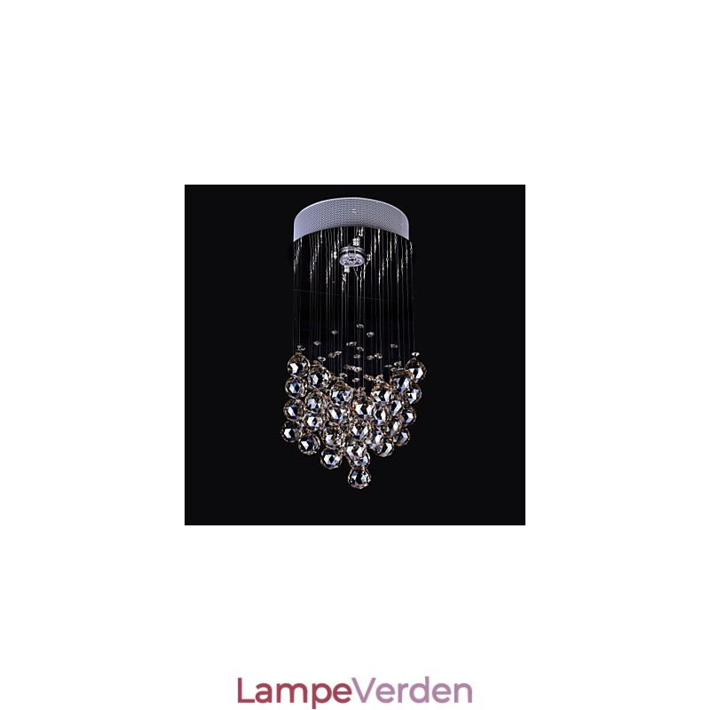 1 Lys Klart lys K9 Krystal Lysekrone Lampe
