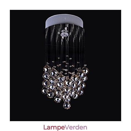 1 Lys Klart lys K9 Krystal Lysekrone Lampe 1 Lys Klart lys K9 Krystal Lysekrone Lampe