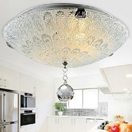 Moderne moderne krystal nikkel Flush Mount
