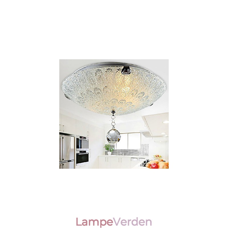 Moderne moderne krystal nikkel Flush Mount