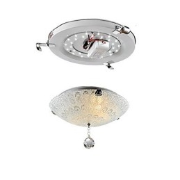 Moderne moderne krystal nikkel Flush Mount