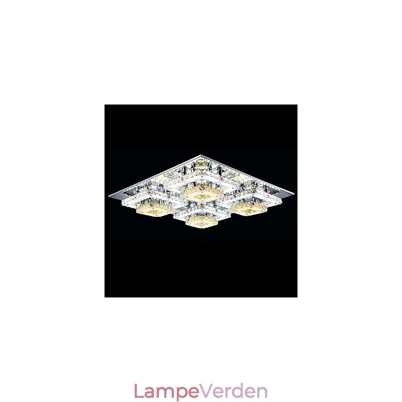 Moderne moderne krystal krom metal flush Mount