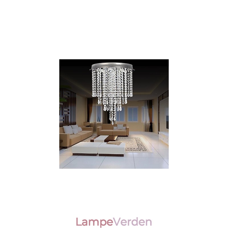 Moderne moderne krystal krom krystal Flush Mount børn