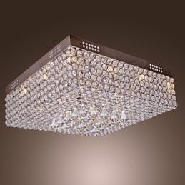 Loftslampe med krystalperler med 45 farver