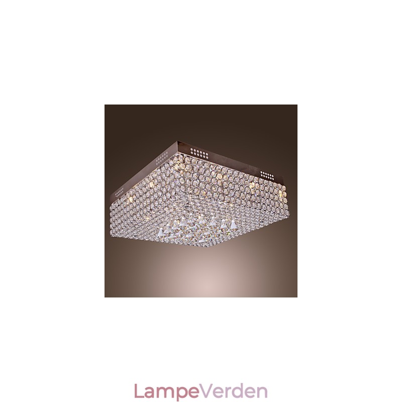 Loftslampe med krystalperler med 45 farver