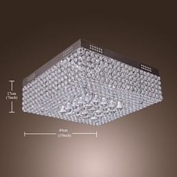 Loftslampe med krystalperler med 45 farver